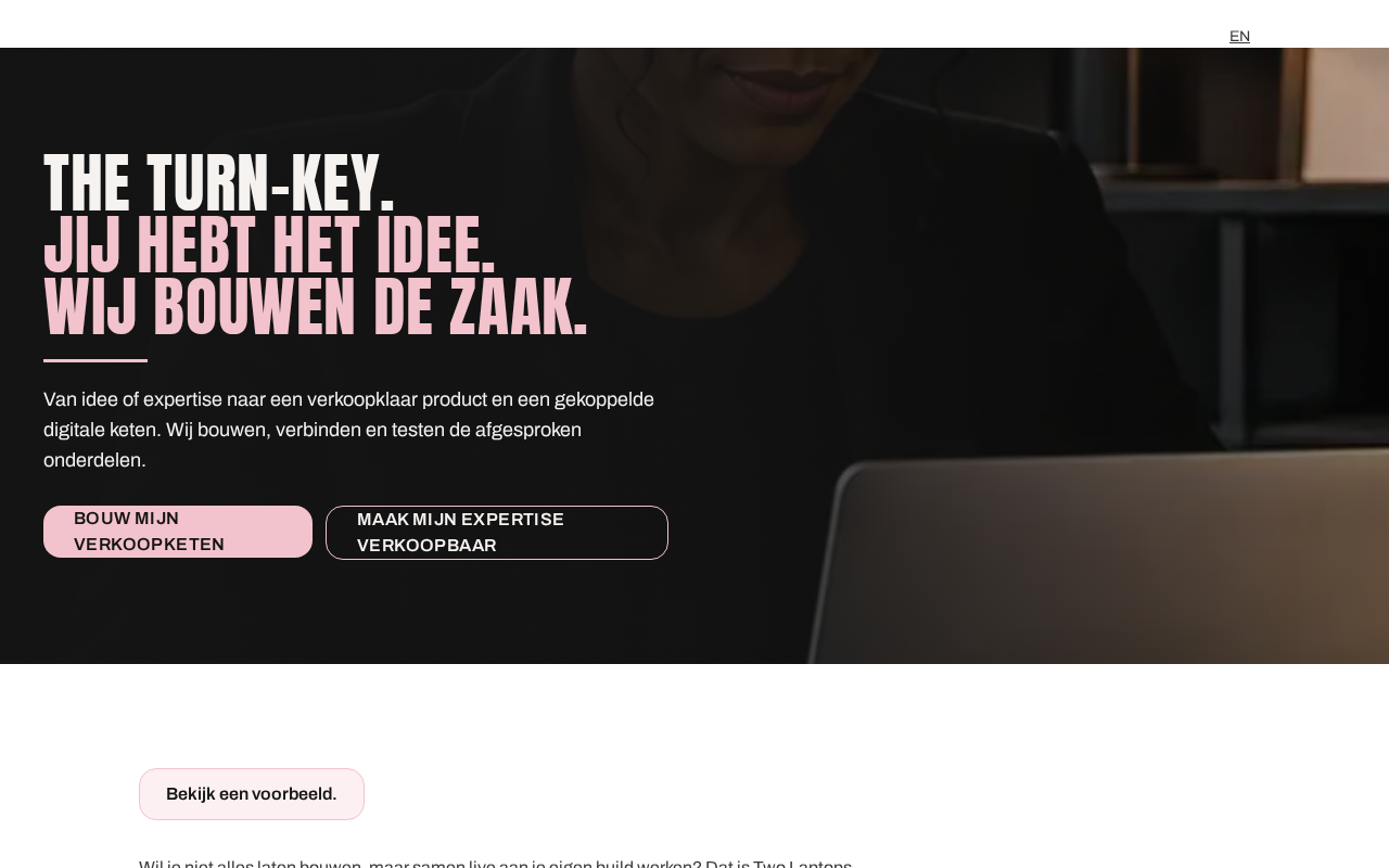 The Turn-Key website: product and sales chain built for you.